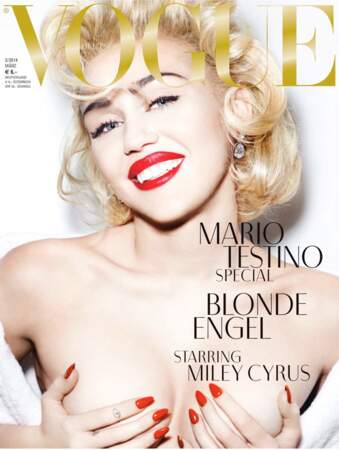 ... revisitées par Miley Cyrus pour Vogue Allemagne en 2014.