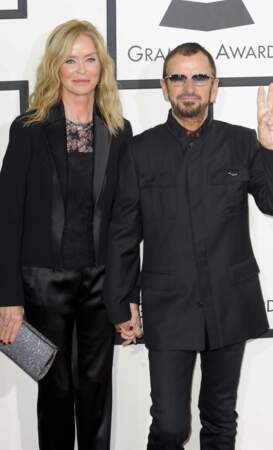 Ringo Starr, le mythique batteur des Beatles, et sa compagne Barbara Bach