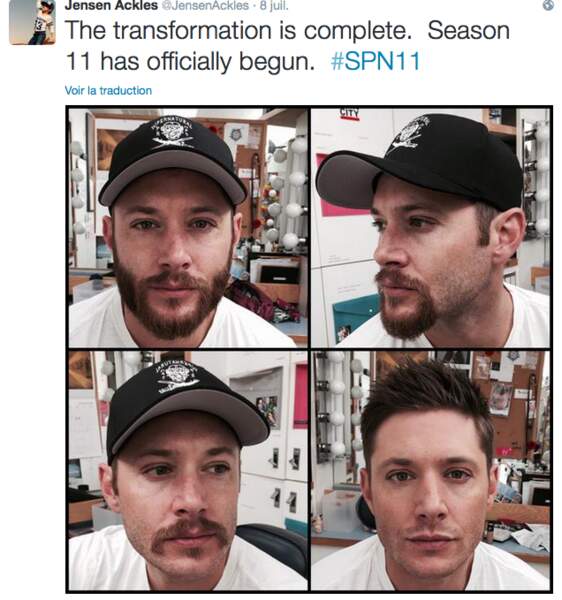 Les vacances sont finies : Jensen Ackles a rasé sa barbe pour Supernatural