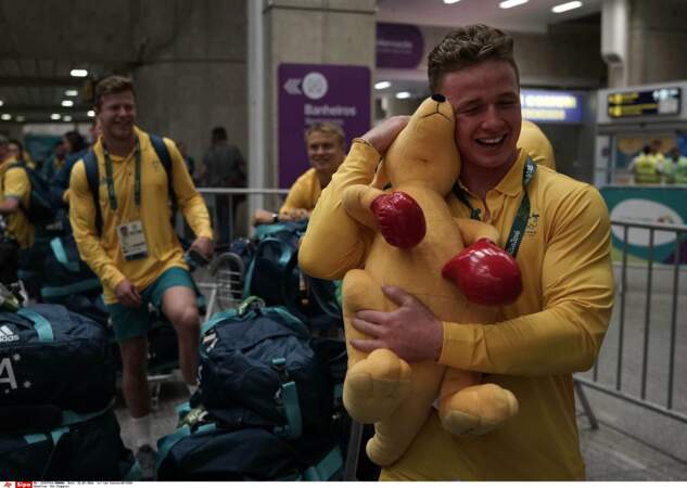 Avant peut-être un adversaire plus coriace : l'Australie. Leur mascotte est en tout cas déjà prête pour le combat !