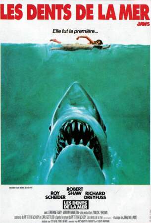 Le plus mythique : Les dents de la mer (film aux trois Oscars !) de Steven Spielberg !