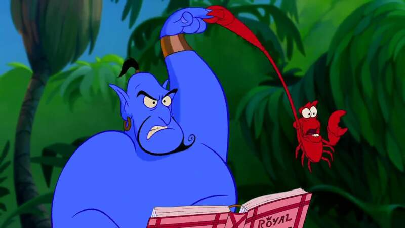 Sebastian, le protecteur d'Ariel, a bien failli finir en bisque de homard dans l'assiette du Génie d'Aladdin. 