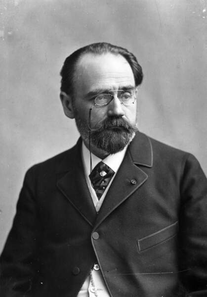 L'écrivain Emile Zola en 1890