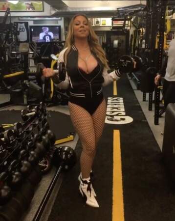 Mariah Carey, toujours très distinguée, même en tenue de sport