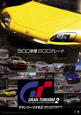 Affiche promotionelle japonaise Gran Turismo 2 (1999/2000) - PSone