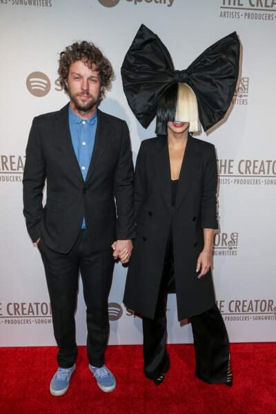 Le producteur Erik Anders Lang et la chanteuse Sia, mariés depuis 2014. 
