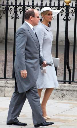 Charlene et Albert II au mariage de Kate Middleton et du prince William en 2011 