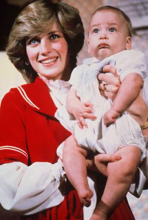 Lady Diana et son fils, le Prince William.