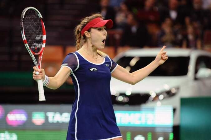 On parle d'une autre tenniswoman heureuse ? Alizé Cornet, qui a empoché la demi-finale du tournoi de Katowice