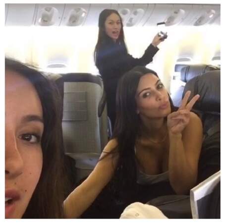 Petit selfie dans l'avion !