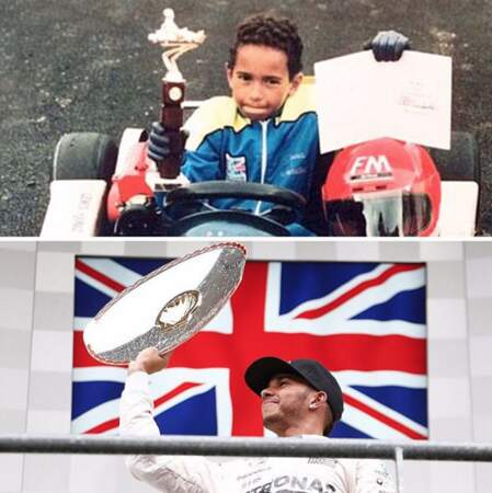 En fait, Lewis Hamilton est habitué aux trophées depuis sa plus tendre enfance