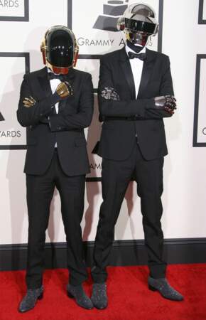 Et les grands gagnants de la cérémonie, les Daft Punk ! Cocorico !