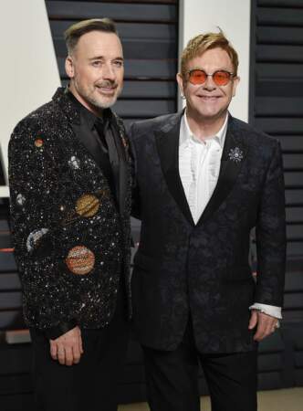 David Furnish (54 ans) et Elton John (70 ans). 