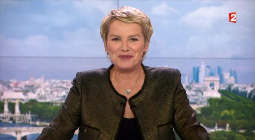 Elise Lucet, la présentatrice du JT de France 2, n'est pas contre le look scintillant