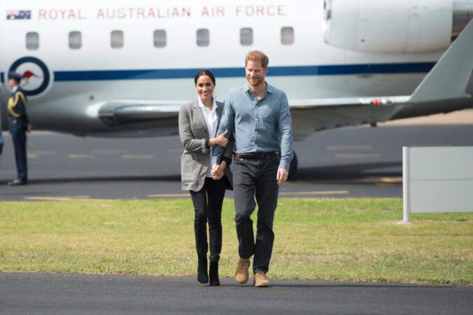 La duchesse du Sussex Meghan Markle et le Prince Harry sont arrivés paisiblement à Dubbo (Australie)