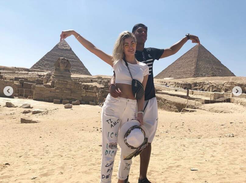 Voyage en amoureux en Egypte pour Anthony Martial et Mélanie Da Cruz. 