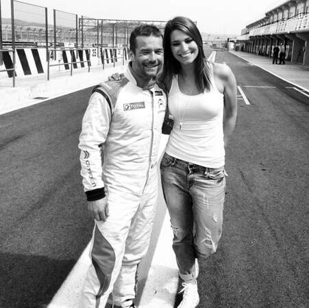 Quand elle n'est pas sur un circuit automobile avec Sébastien Loeb