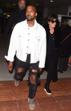  Kanye West et sa belle mère Kris Jenner