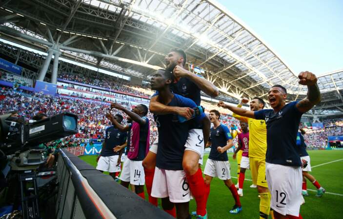 L'équipe de France savoure sa victoire...