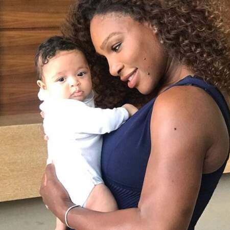 On commence ce tour d'Instagram avec plein de bébés mignons : Alexis, la fille de Serena Williams. 