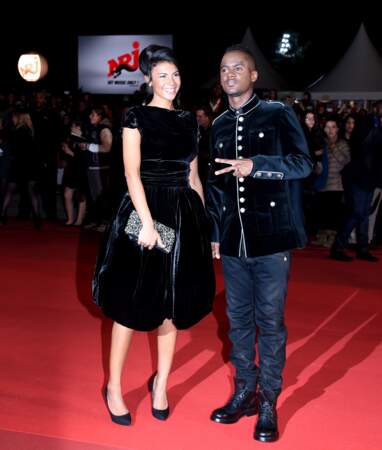 Black M et sa compagne sur le tapis rouge des NRJ Music Awards