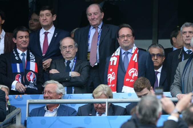 Le président Hollande et Noel le Graët, président de la FFF, n'auraient manqué ce match pour rien au monde