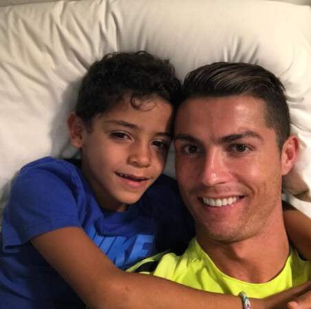 Cristiano Ronaldo et son petit Cristiano Ronaldo Jr. 
