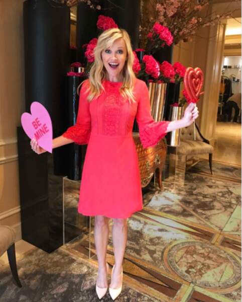 Aujourd'hui, c'est le 14 février et Reese Witherspoon fête la Saint-Valentin ! Comment ça, on s'en fout ? 