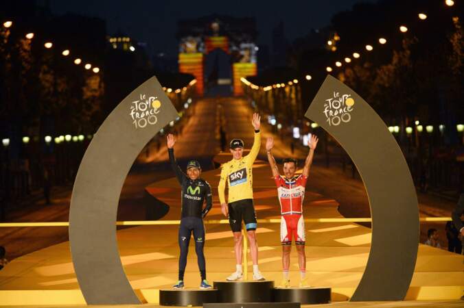 Le podium final du Tour de France 2013. 
