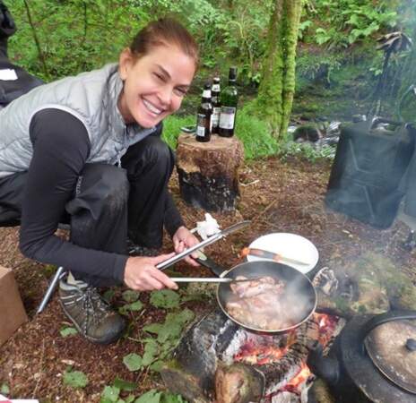 Et Teri Hatcher a goûté aux joies du camping dans les Cornouailles.