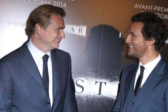 Christophe Nolan et son acteur Matthew McConaughey en pleine discussion. 