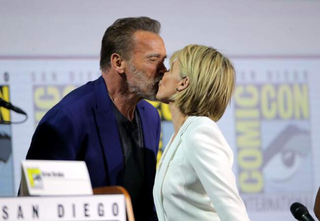 "Sarah Connors?"Les retrouvailles plus qu'amicales entre Arnold Schwarzenegger et Linda Hamilton