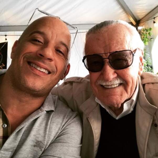Et Vin Diesel était beaucoup trop content de passer du temps avec Stan Lee. 