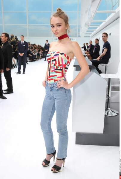 Paris, juin 2015 Lily Rose Depp défile pour la première fois pour Chanel