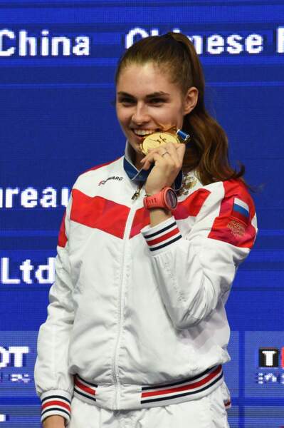 Sofia Pozdniakova, championne du monde 2018 (sabre) d'escrime