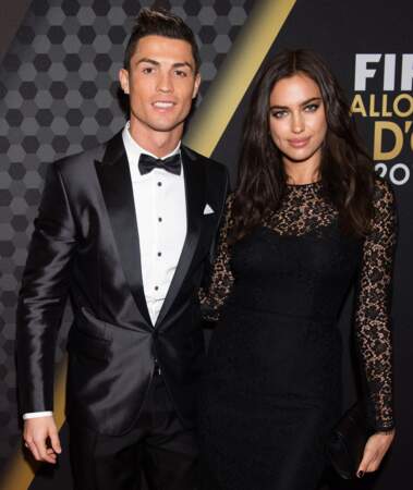 Le footballeur Cristiano Ronaldo et la top-model Irina Shayk. 