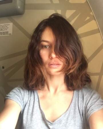 Selfie dans l'avion