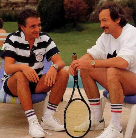 Michel Sardou et Patrick Chesnais dans "Promotion Canapé" (1990)