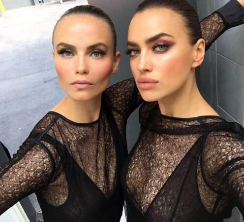 La team Russie chez L'Oréal : Natasha Poly et Irina Shayk. 