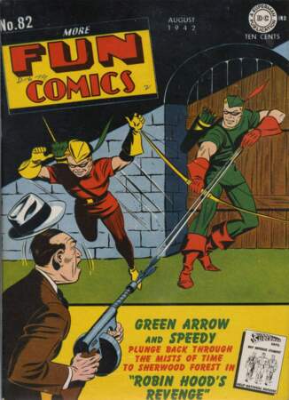 Tout de vert vêtu, Green Arrow est fortement inspiré de Robin des Bois.