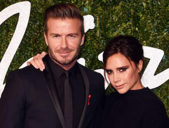 Le couple Beckham, assorti en noir