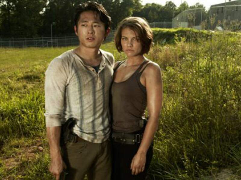 Maggie et Glenn dans The Walking Dead