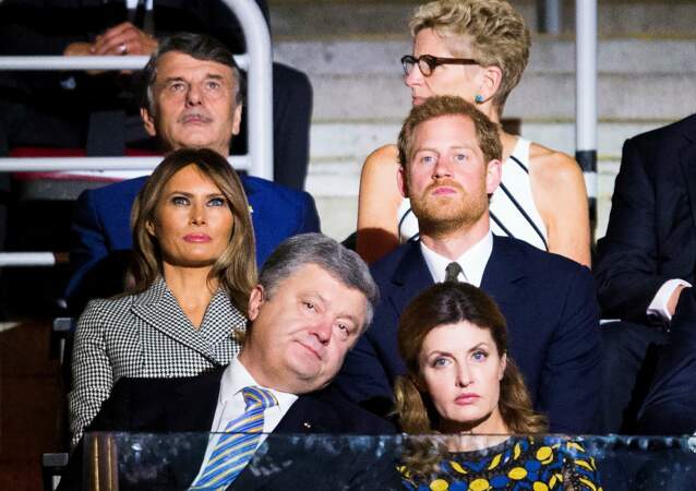 Le prince Harry était installé à côté de Melania Trump et devant le couple présidentiel ukrainien…
