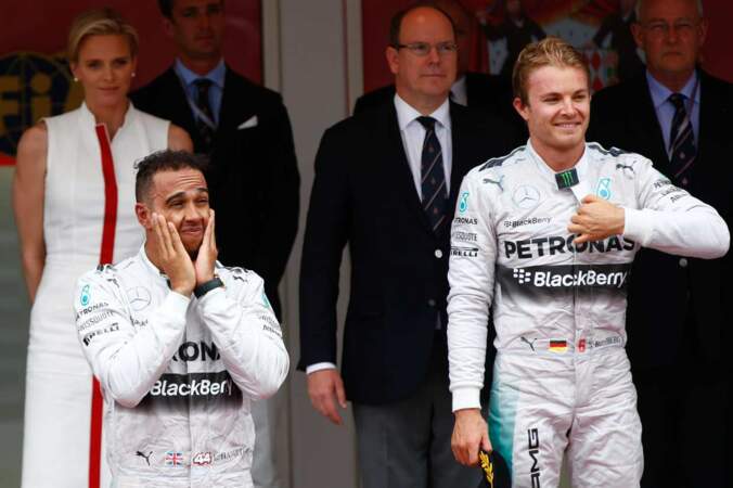 Lewis Hamilton déçu, Nico Rosberg heureux... Et Mercedes aux anges avec un nouveau doublé !