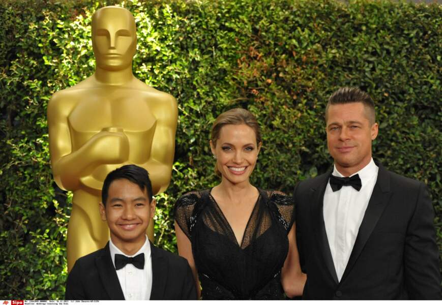 Angelina Jolie et Brad Pitt avec leur plus grand fiston