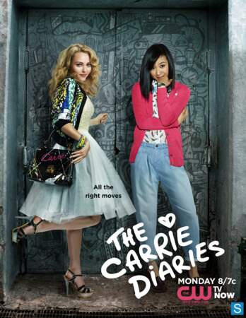 Carrie Bradshaw et sa copine Jill Thompson dans la série The Carrie Diaries