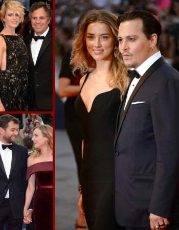 Johnny Depp et Amber Heard, Mark Ruffalo, Diane Kruger… Les stars sont venus en amoureux à Venise