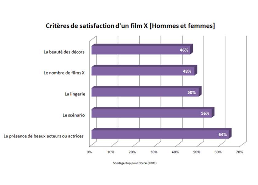 Les critères pour déterminer qu'un film X est bon, selon le consommateur