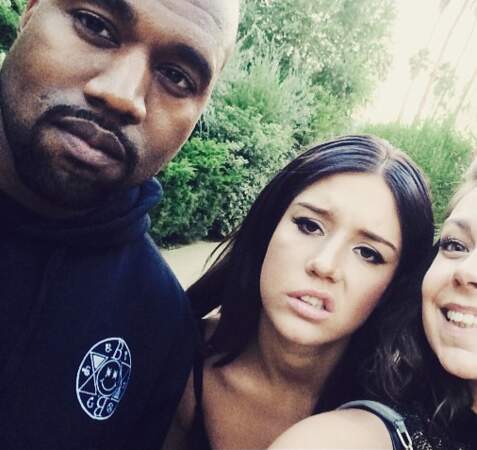 Et un selfie avec Kanye West ! Normal !
