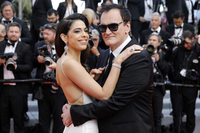Mais la vraie star de la soirée c'est Quentin Tarantino, ici avec son épouse pour la première cannoise du film !